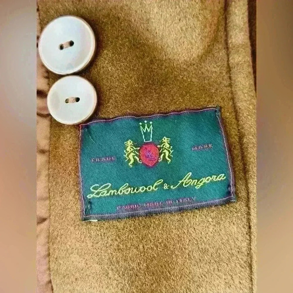 Larry Levine Lambswool Women’s Long Coat Size 12 - Picture 13 of 16